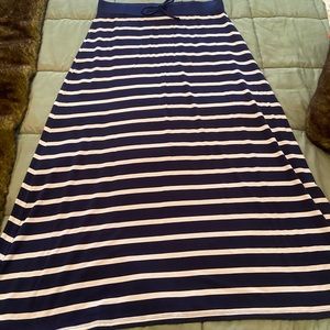 Never worn! Very soft maxi skirt with tie waist